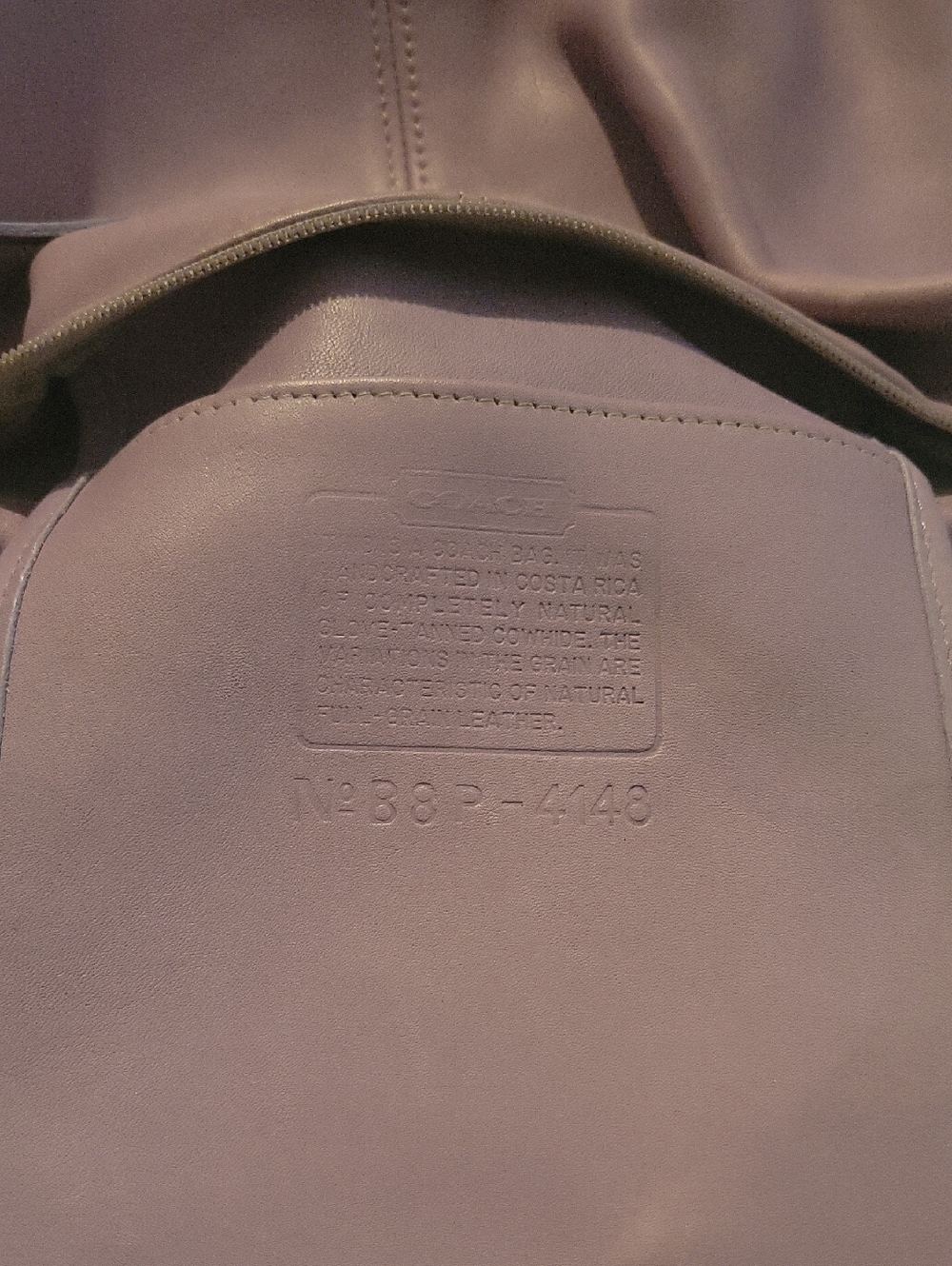 Women Coach Shouldet Bag With Coin Small Purse and Folded Wallet Lilac In Color.